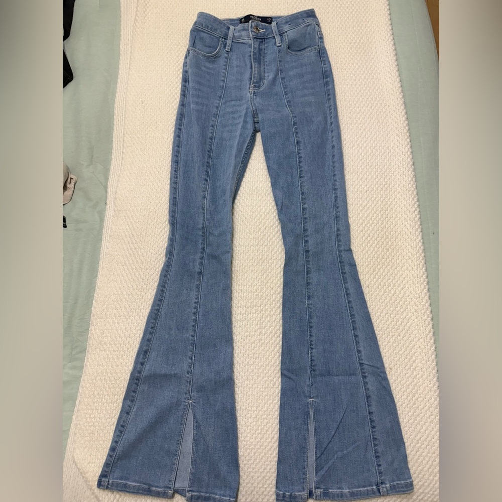 High-Rise Blue Flared Women's Jeans